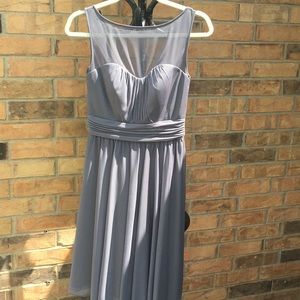 David’s Bridal Sleeveless Dress•Gray•Size 2